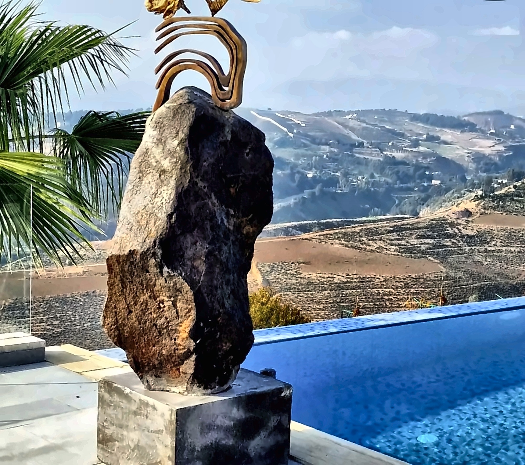 Stone and bronze, commissioned for a project in Jerash, 2024.